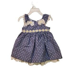 Bonnie Baby Gingham‎ & Daisy Dress Size 3-6M